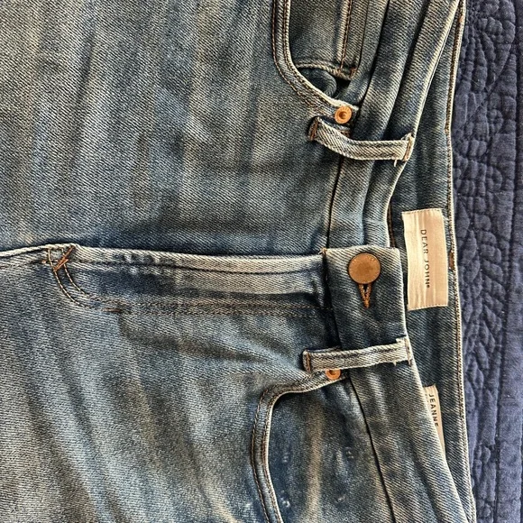Dear John Cropped Denim Jeans Gently Used Size 27 - Picture 2 of 10